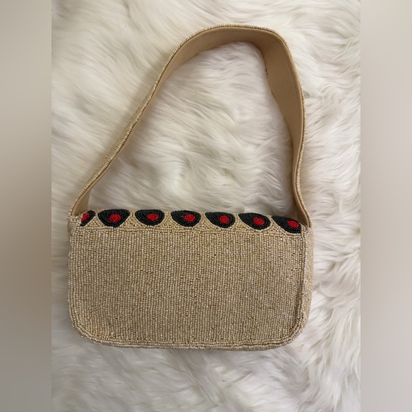 Viral Olive Beaded Shoulder Bag America & Beyond - Picture 5 of 5